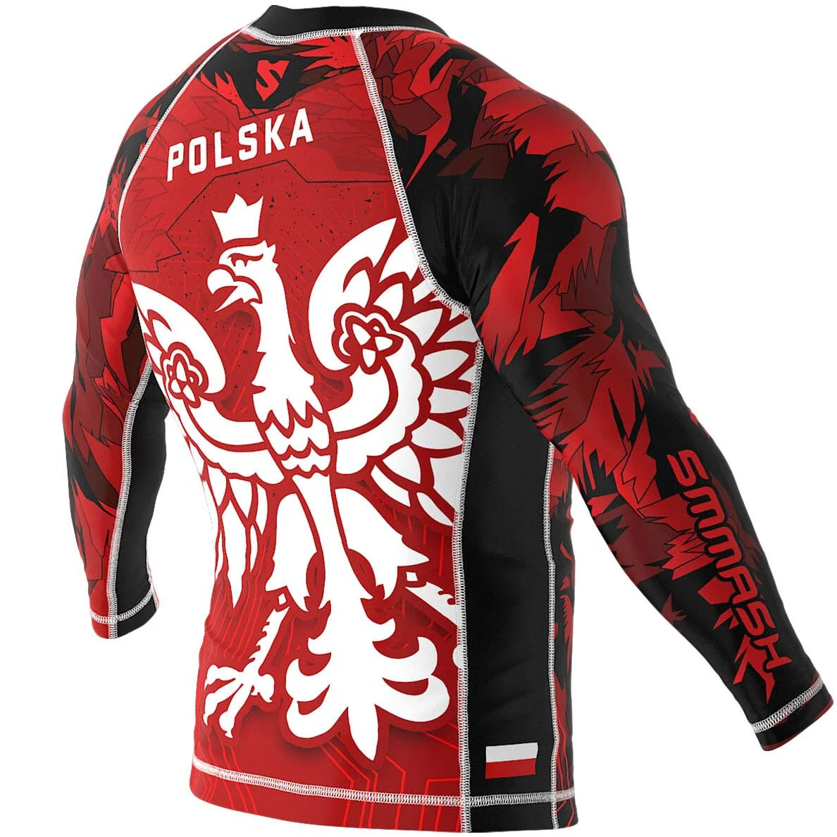 Polska (Poland) Premium BJJ / MMA Long Sleeve Rash Guard