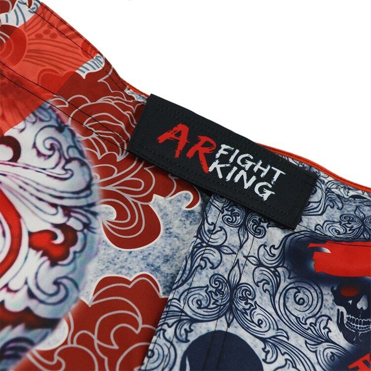 Red Cross Skull Premium MMA Grappling Shorts
