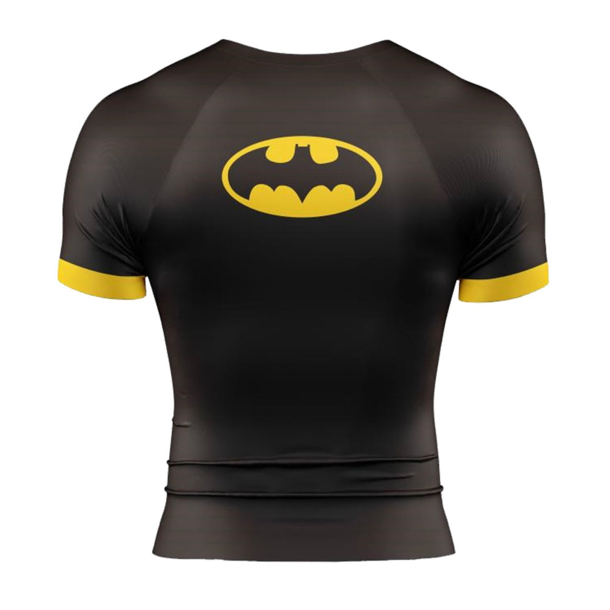 Black & Yellow Batman Premium Short Sleeve Rash Guard