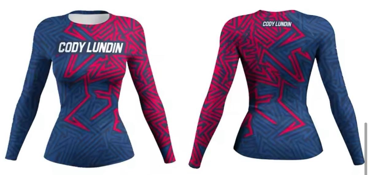 Women’s Abstract Geometric Premium BJJ / MMA Rash Guard