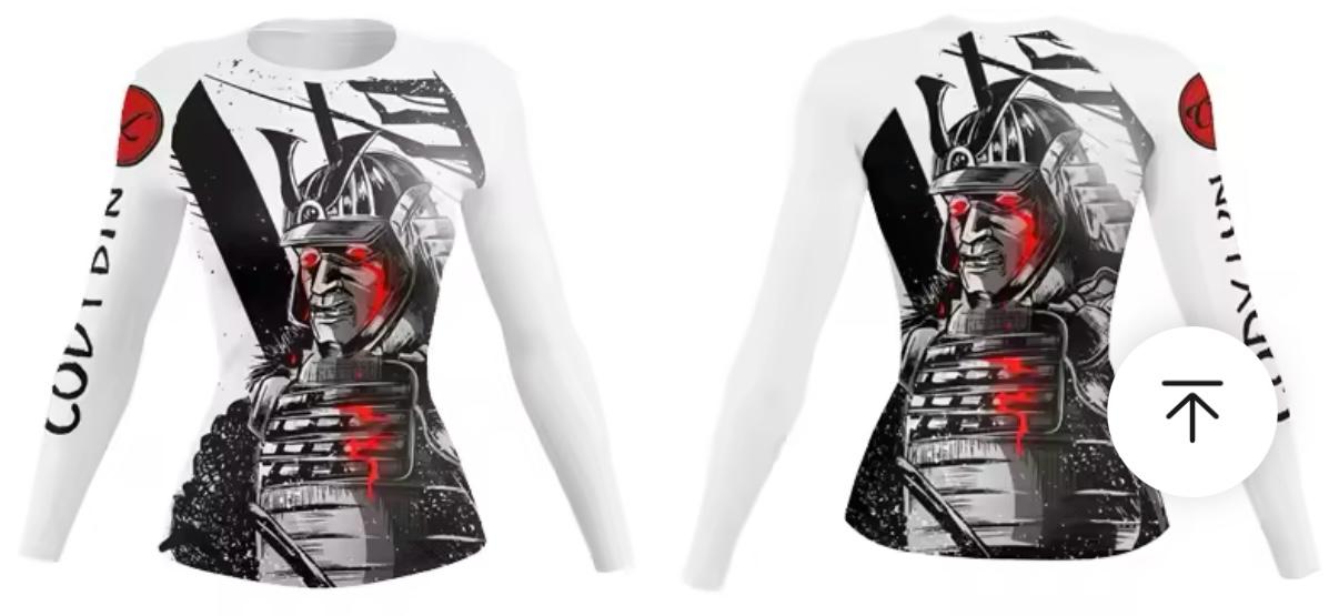 Women’s Samurai Warrior Premium BJJ / MMA Rash Guard