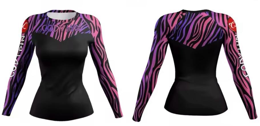 Women’s Purple Haze Premium BJJ / MMA Rash Guard