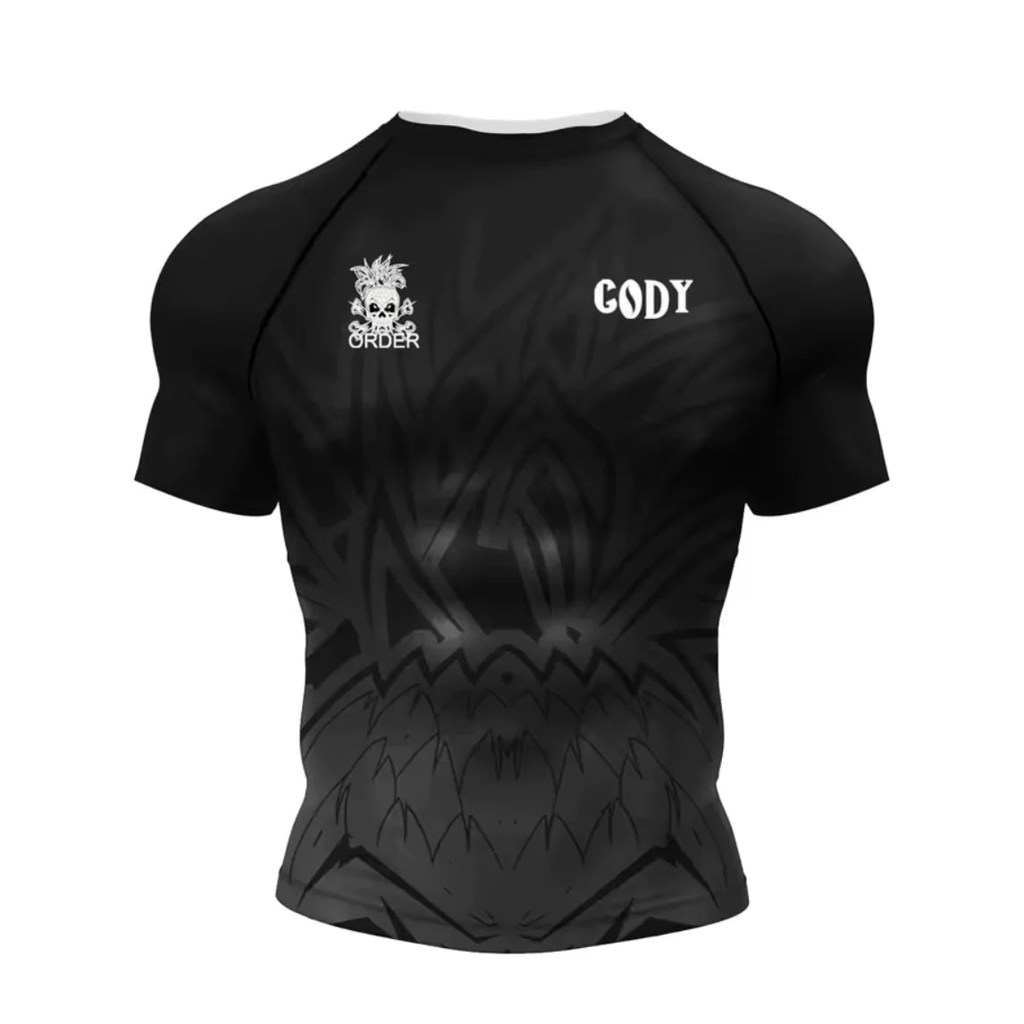Black Skull Premium BJJ / MMA Rash Guard - LONG & SHORT SLEEVE VARIATIONS