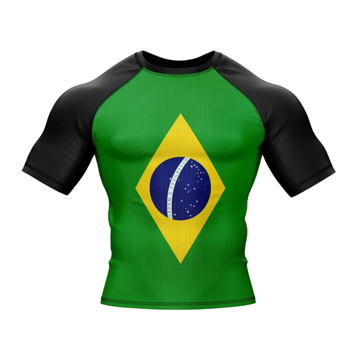 Brazil (Brasil) Premium Rash Guard - LONG OR SHORT SLEEVE