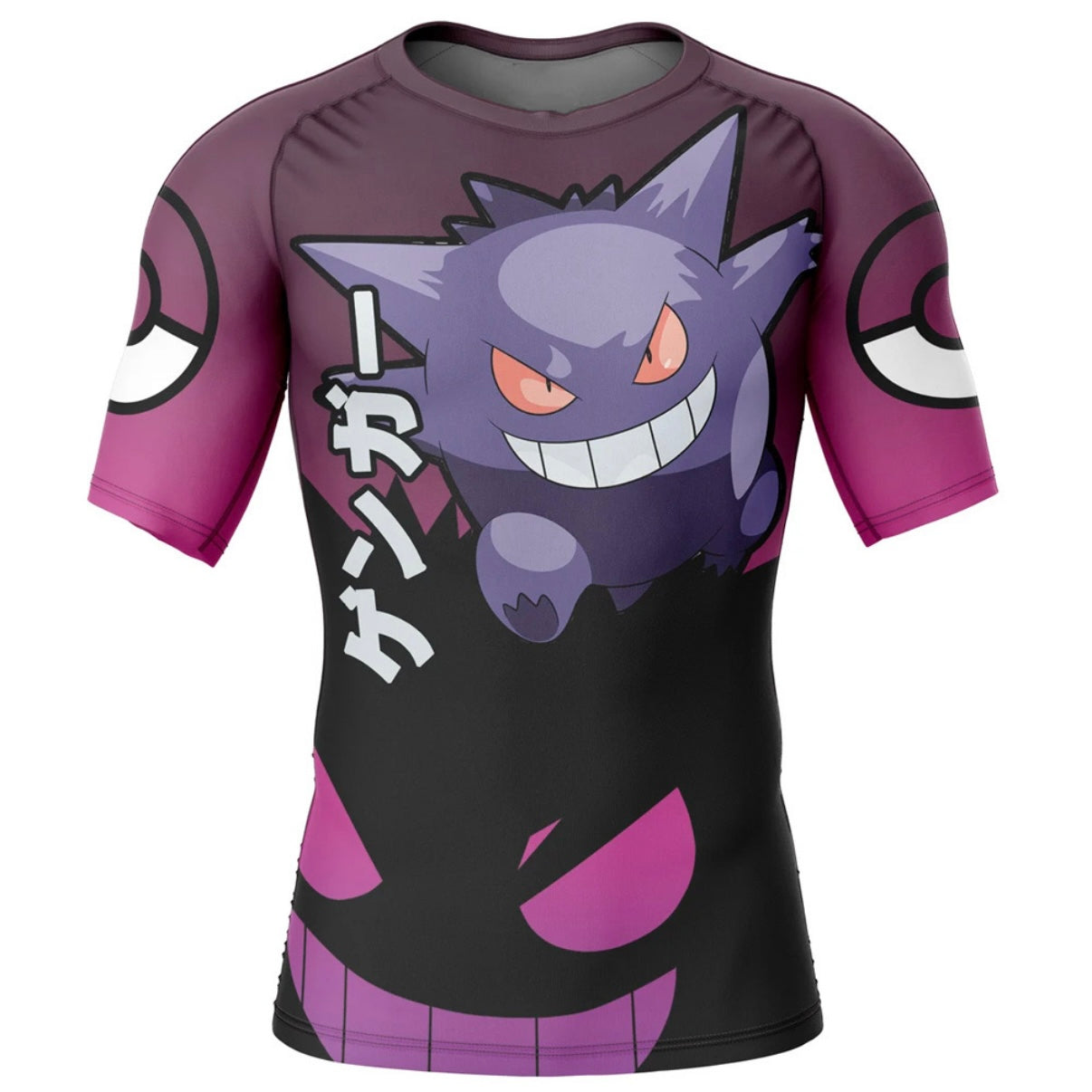 Pokemon Gengar Shadow Premium Short Sleeve Rash Guard