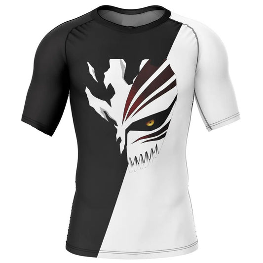 Bleach Ichigo Hollow Mask Premium Short Sleeve Rash Guard