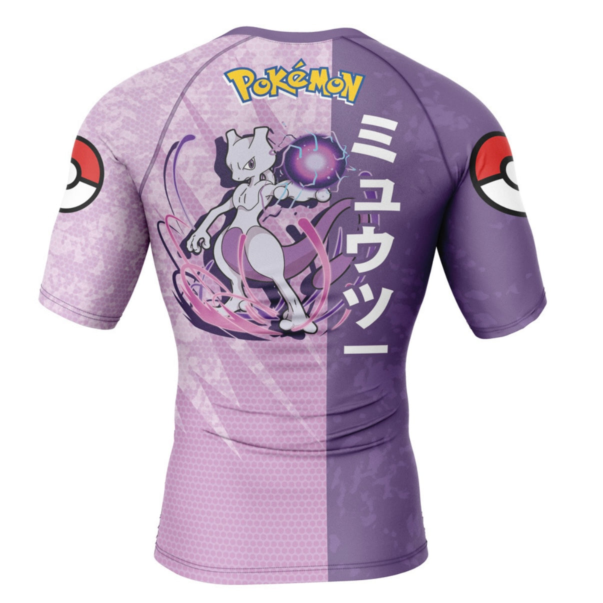 Pokemon Mewtwo Premium Short Sleeve Rash Guard