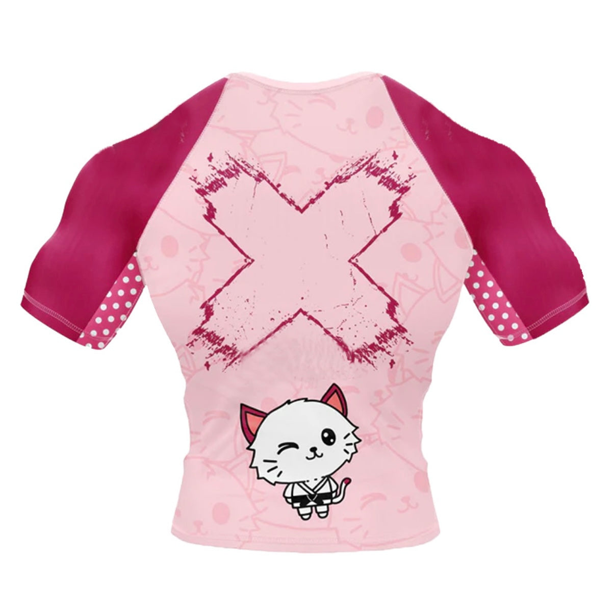 BJJ Cat Premium Rash Guard - LONG OR SHORT SLEEVE