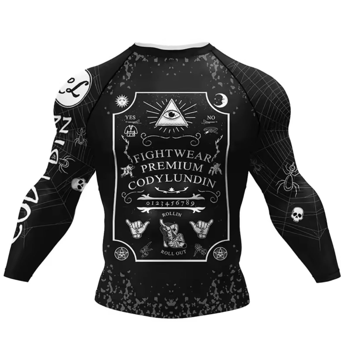 Ouija Premium BJJ No Gi / MMA Set. Rash Guard, Shorts & Spats