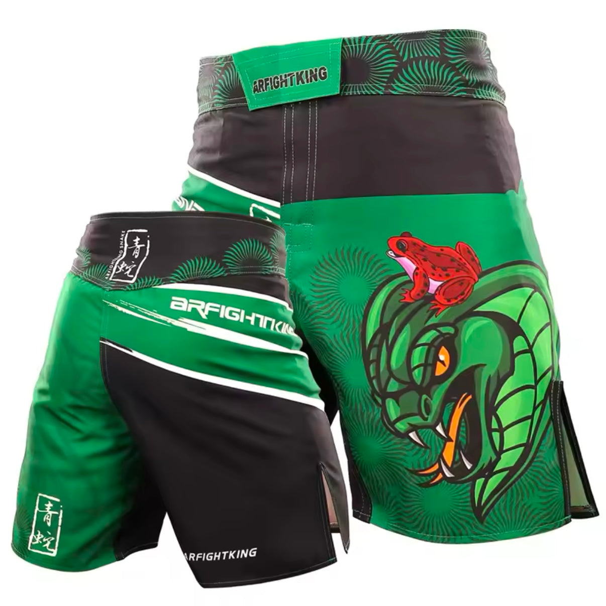 Green Snake Premium MMA Grappling Shorts