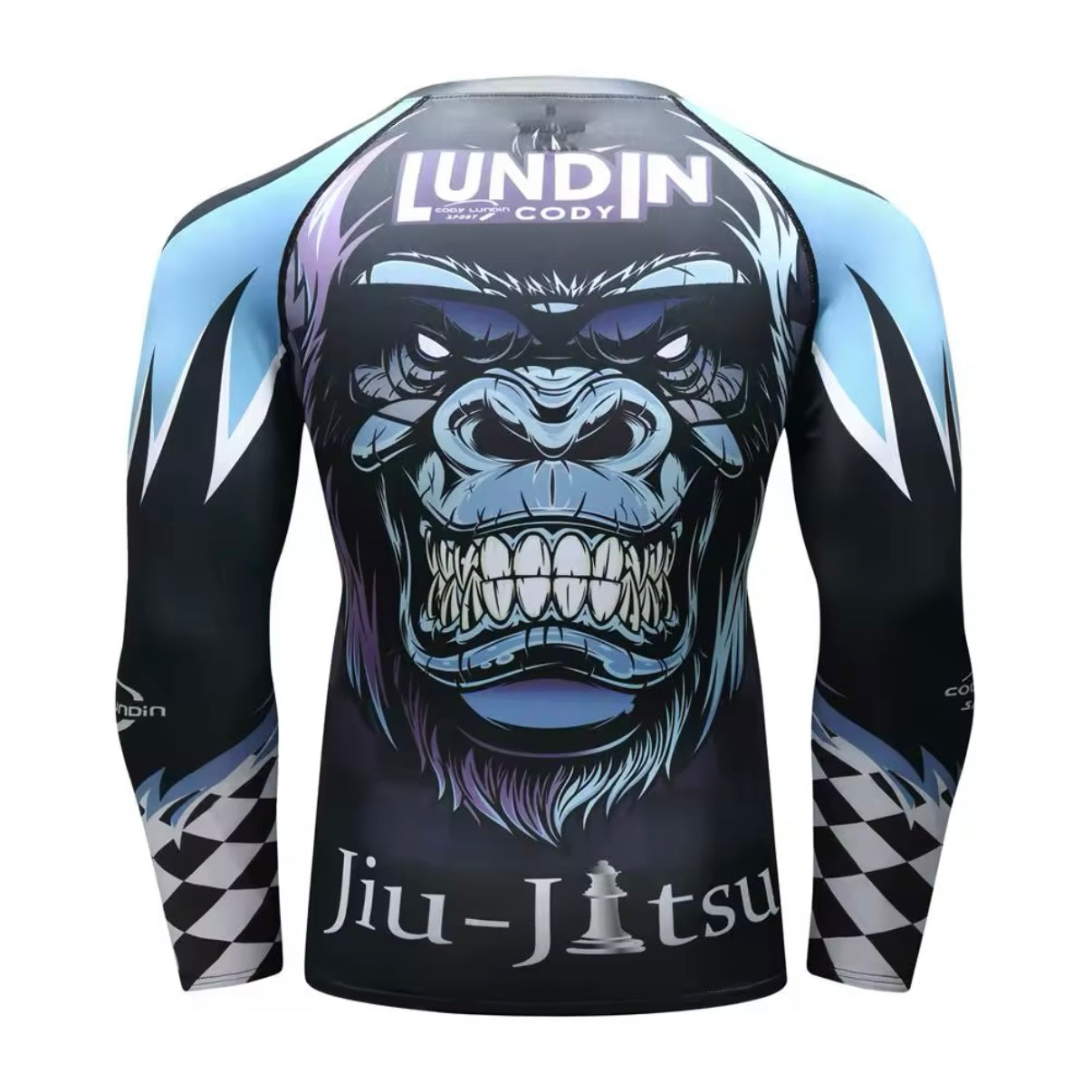 Gorilla Chess Premium BJJ No Gi / MMA Set. Rash Guard, Shorts & Spats
