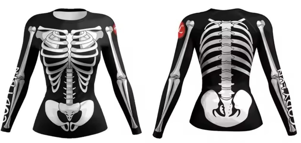 Women’s Skeleton Premium BJJ / MMA Rash Guard
