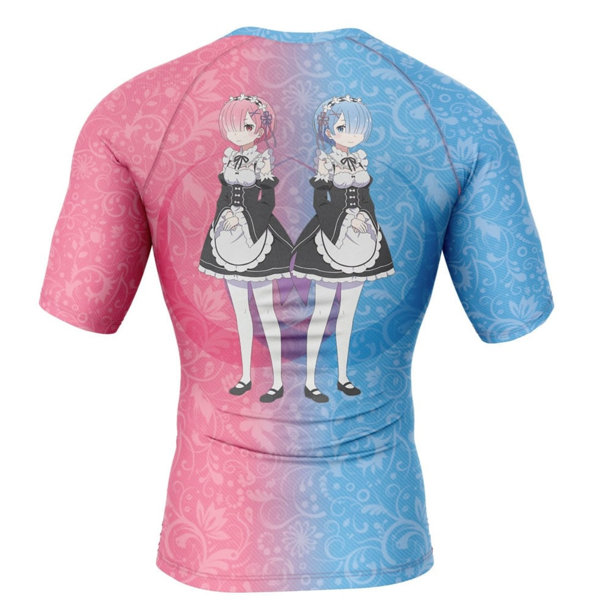 Re:Zero Twin Rem And Ram Premium Short Sleeve Rash Guard