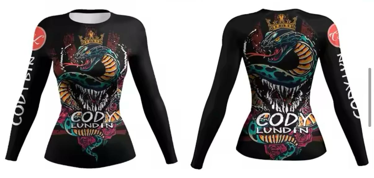 Women’s Snake King Premium BJJ / MMA Rash Guard