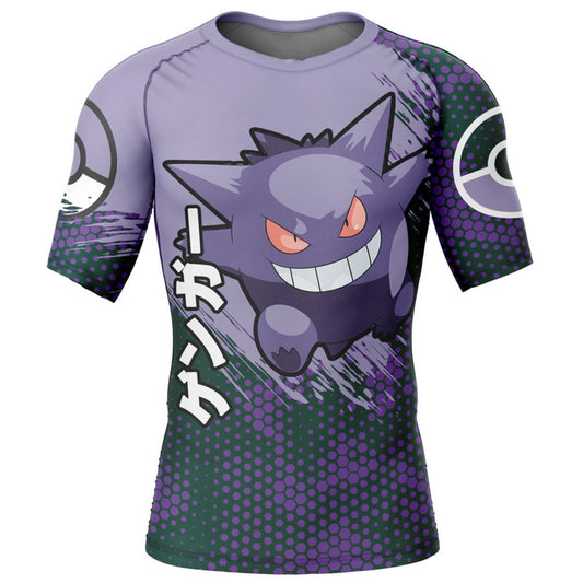 Pokemon Gengar Attack Premium Short Sleeve Rash Guard