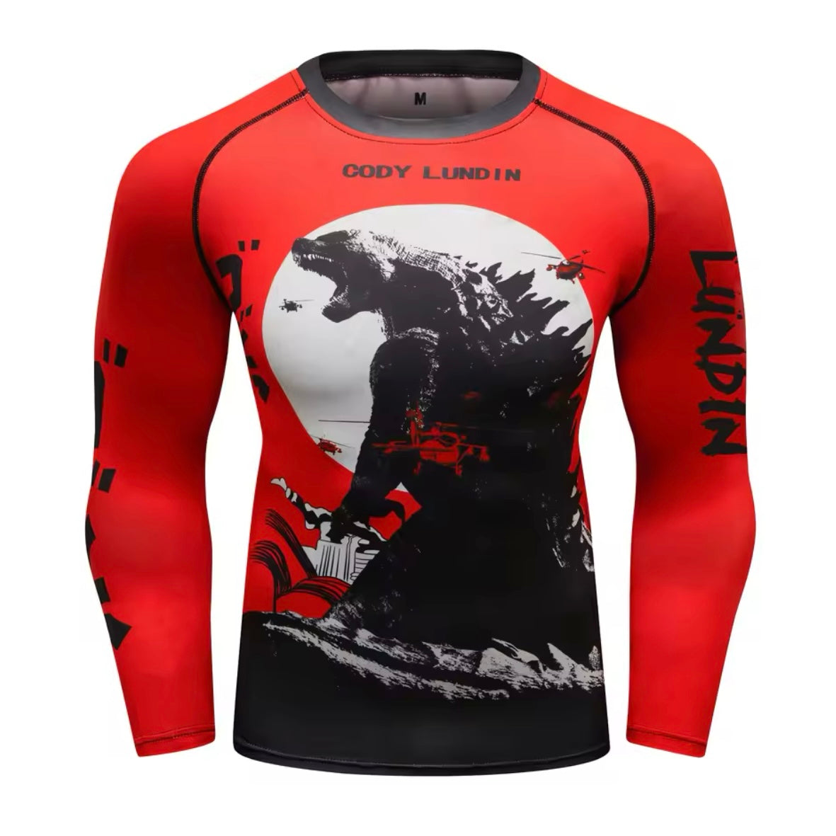 Godzilla Premium BJJ No Gi / MMA Set. Rash Guard, Shorts & Spats