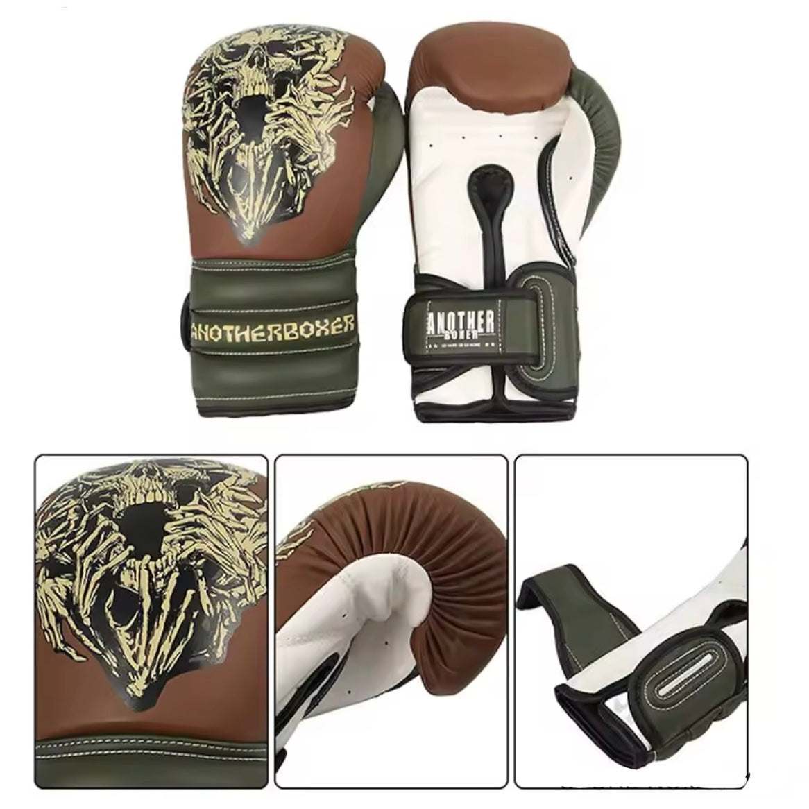 Skull Boxing Gloves - Adults