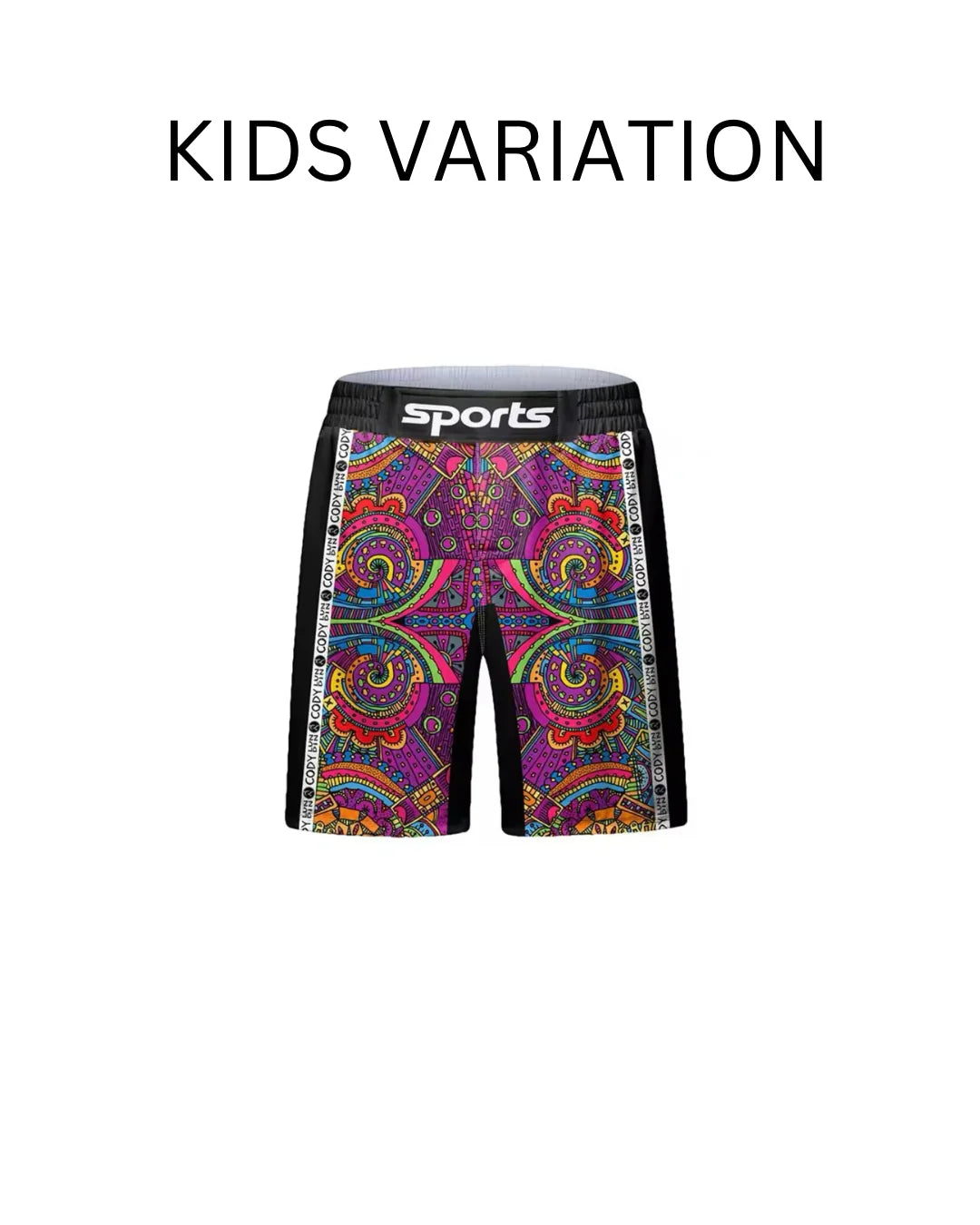 Psychedelic Premium BJJ No Gi / MMA Grappling Shorts