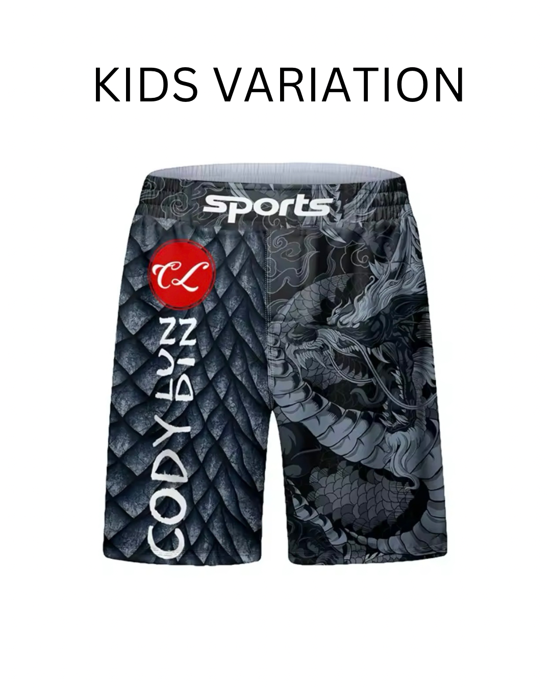 Black Dragon Premium BJJ No Gi / MMA Set. Rash Guard, Shorts & Spats