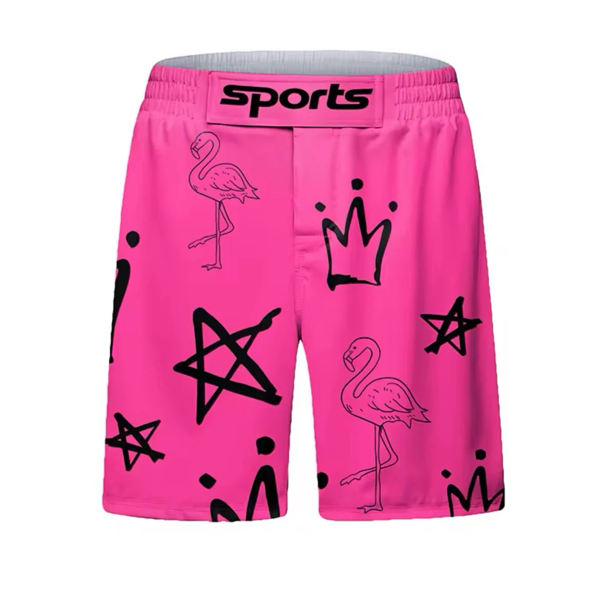 Pink Flamingo Premium BJJ No Gi / MMA Grappling Shorts