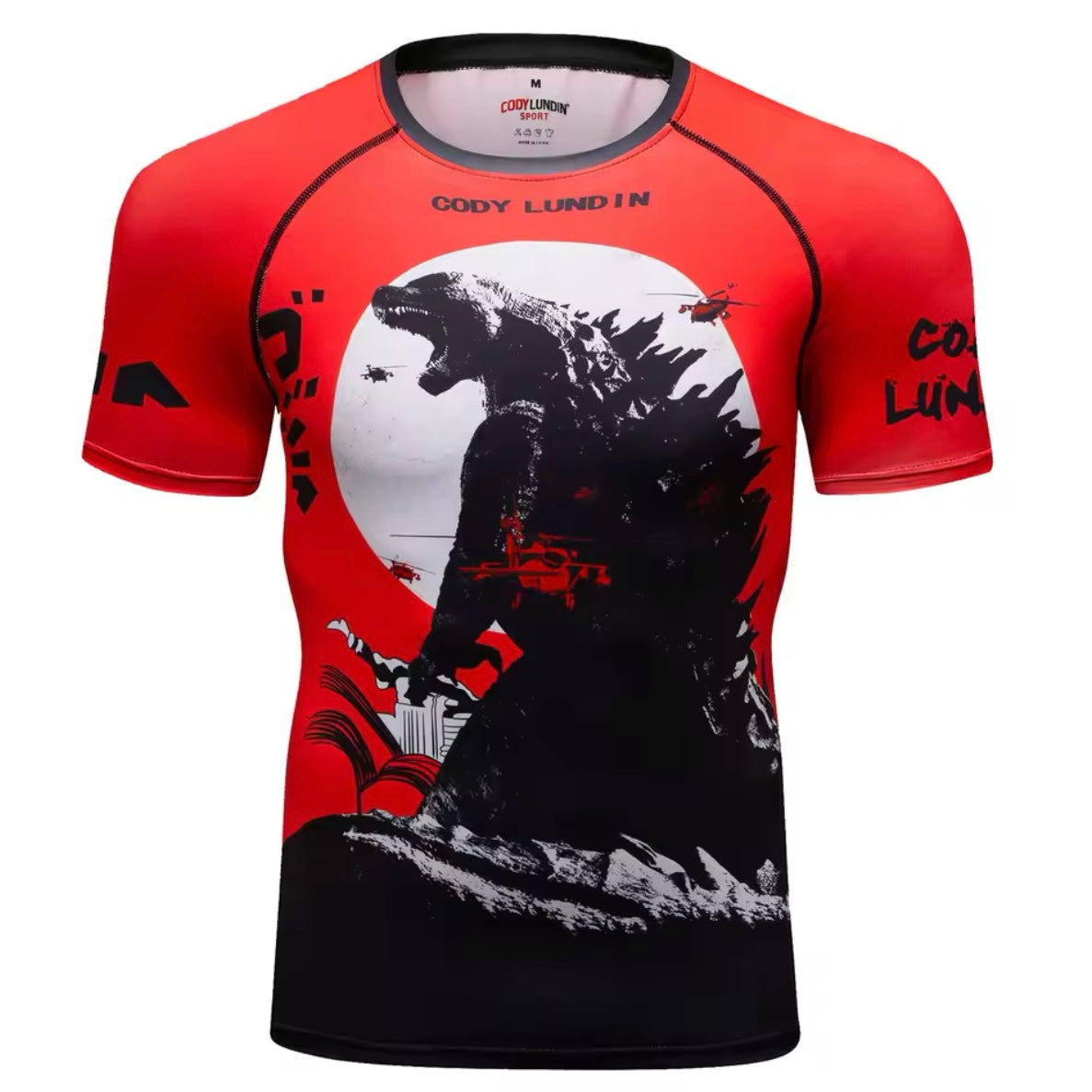 Godzilla Premium BJJ No Gi / MMA Set. Rash Guard, Shorts & Spats