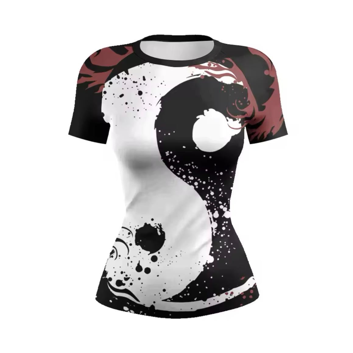 Women’s Yin Yang Premium BJJ / MMA Rash Guard