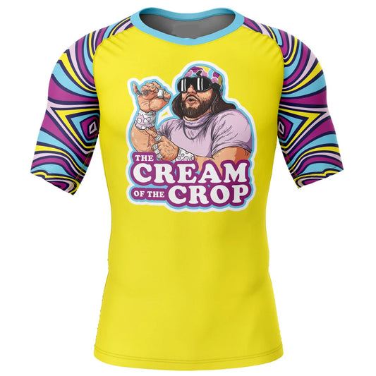 Macho Man Cream of the Crop Premium Short Sleeve BJJ / MMA Rash Guard