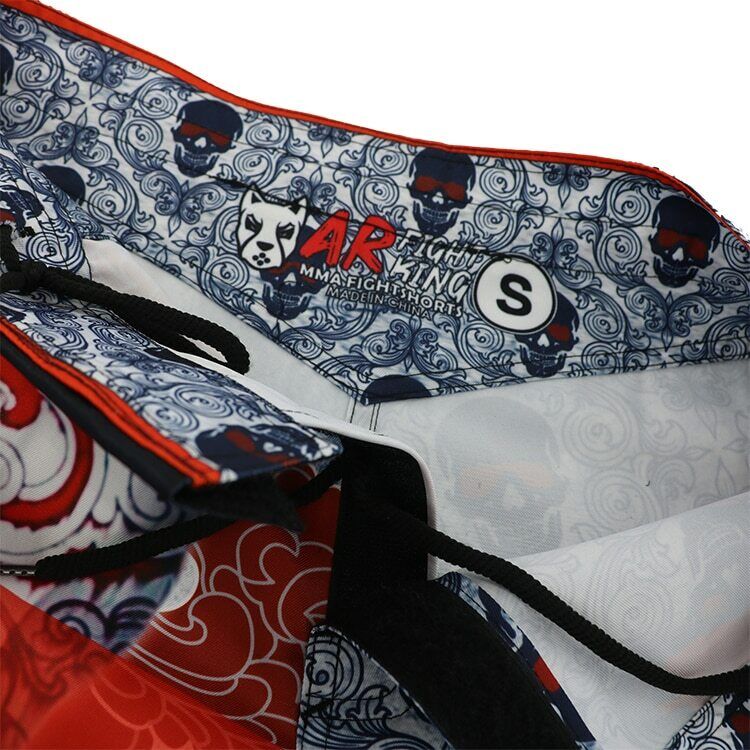 Red Cross Skull Premium MMA Grappling Shorts