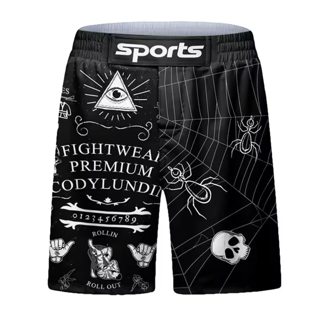Ouija Premium BJJ No Gi / MMA Set. Rash Guard, Shorts & Spats