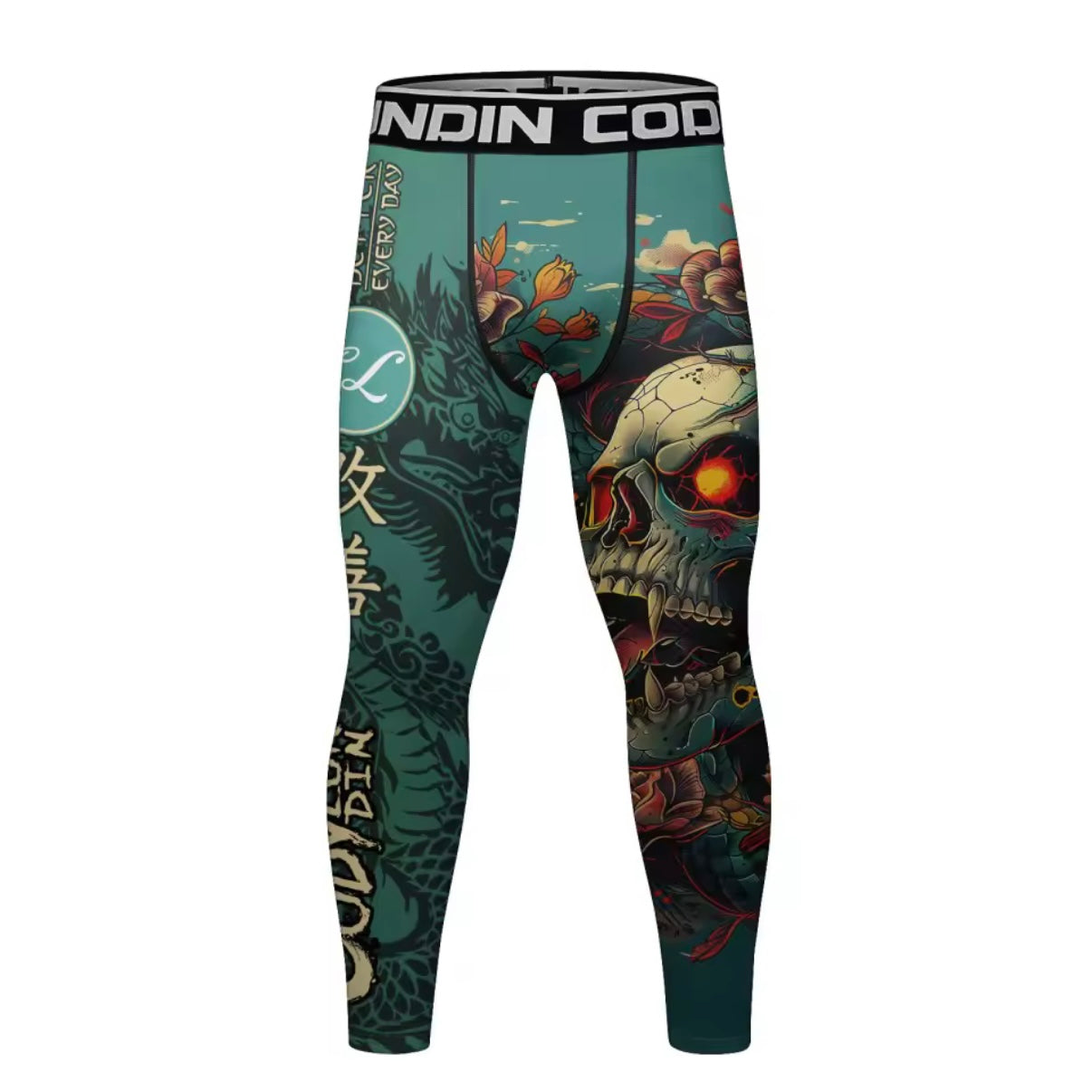 Skull & Dragon Premium BJJ No Gi / MMA Set. Rash Guard, Shorts & Spats
