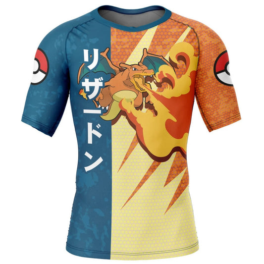 Pokemon Charizard Premium Short Sleeve Rash Guard