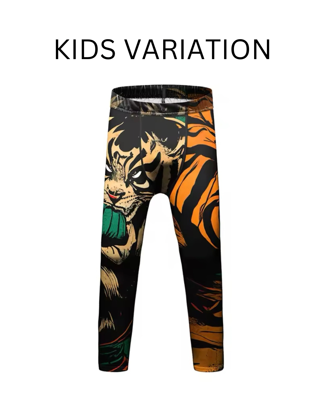 Fighting Tiger Premium BJJ No Gi / MMA Set. Rash Guard, Shorts & Spats