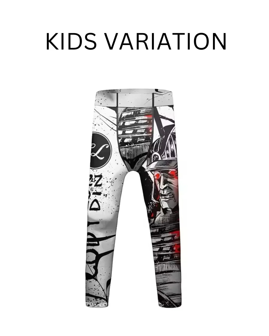 Samurai Warrior Premium Compression Spats for BJJ, MMA, Wrestling, CrossFit, Yoga, Running, Cycling, and More