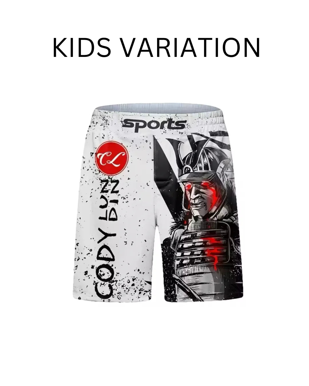 Samurai Warrior Premium BJJ No Gi / MMA Grappling Shorts