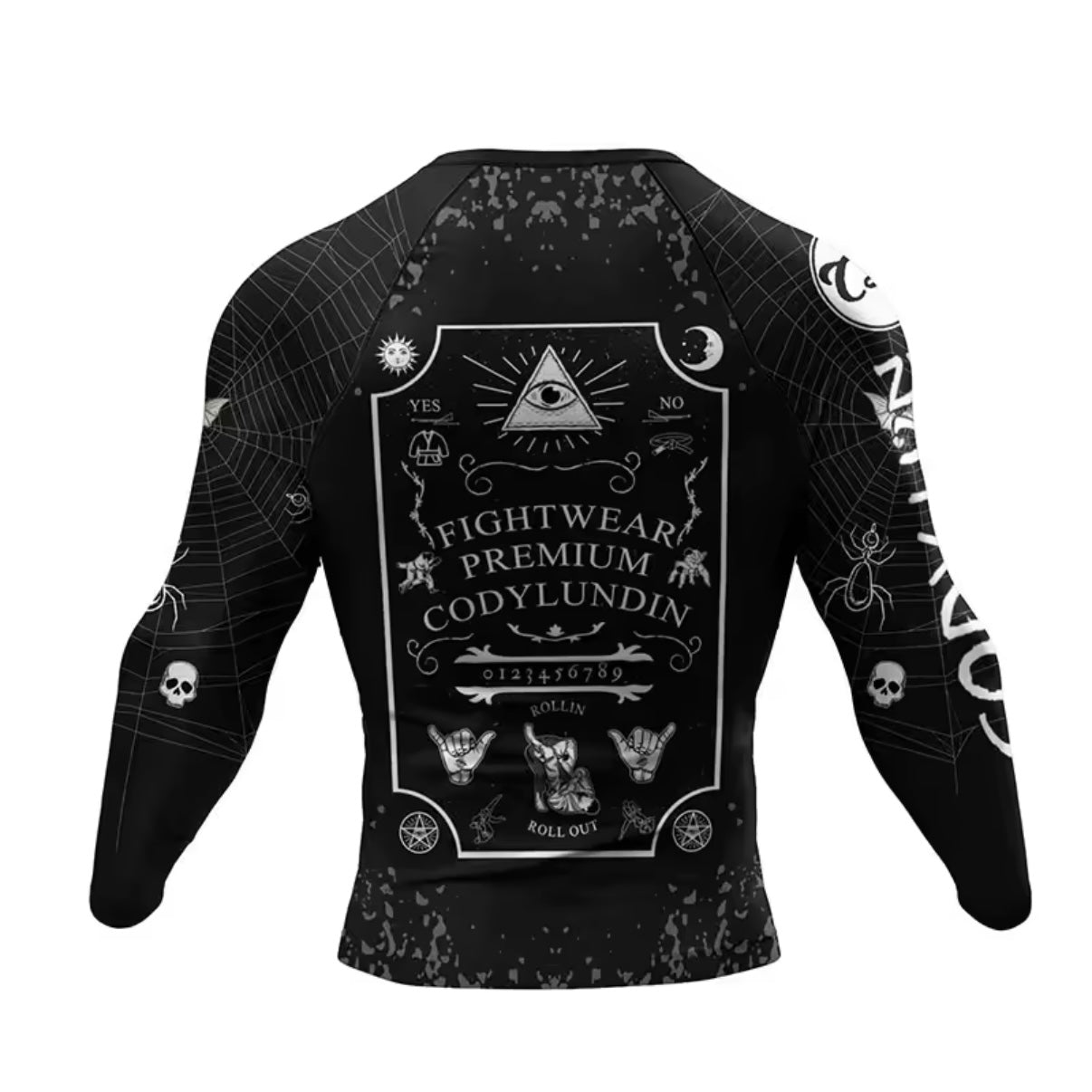 Ouija Premium BJJ No Gi / MMA Set. Rash Guard, Shorts & Spats