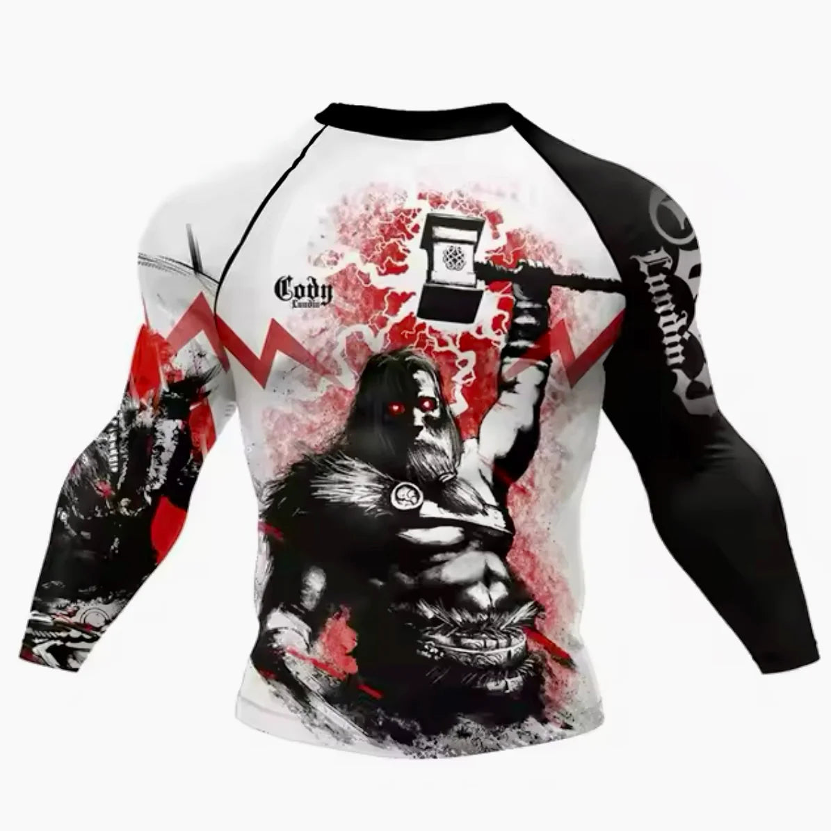 Warrior God Premium BJJ / MMA Rash Guard - LONG & SHORT SLEEVE VARIATIONS