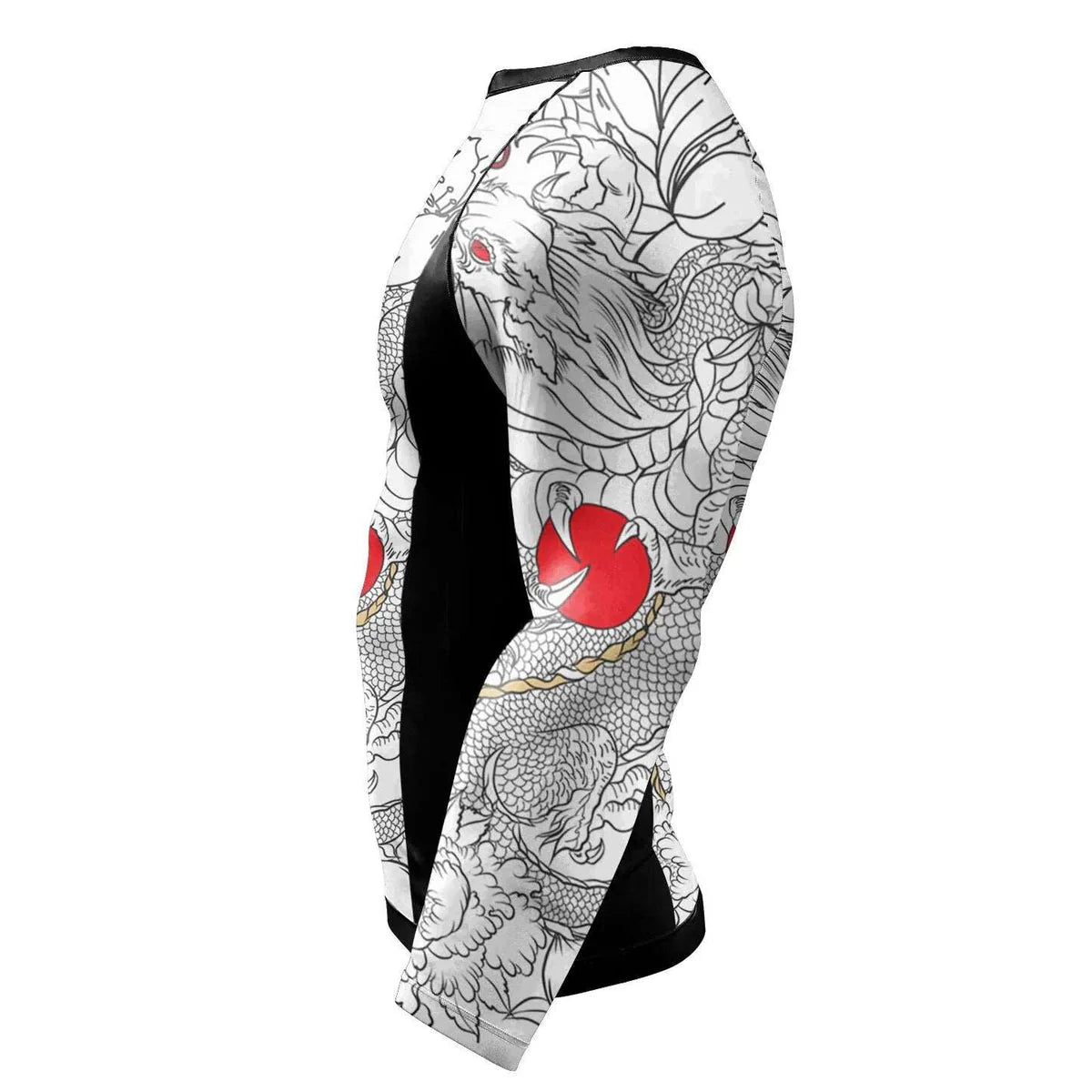 Dragon Roller Premium BJJ No Gi / MMA Set. Rash Guard, Shorts & Spats