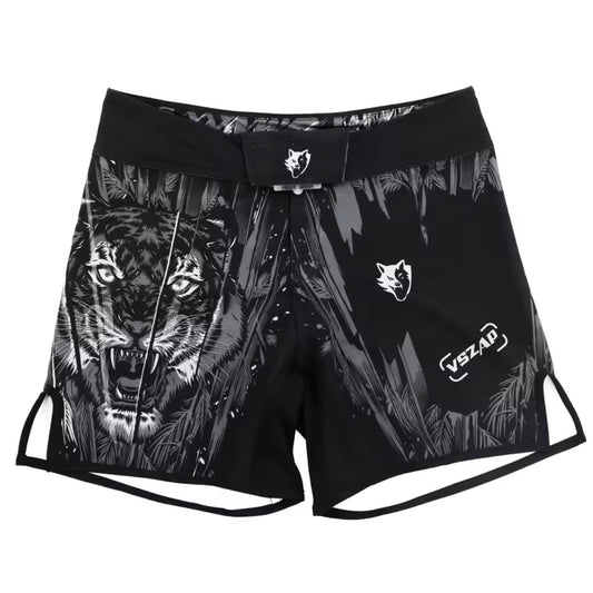 Tiger Roar Black Premium MMA Grappling Shorts