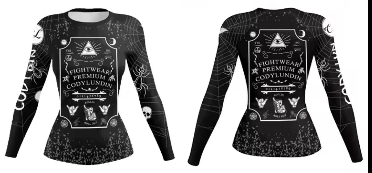 Women’s Ouija Premium BJJ / MMA Rash Guard