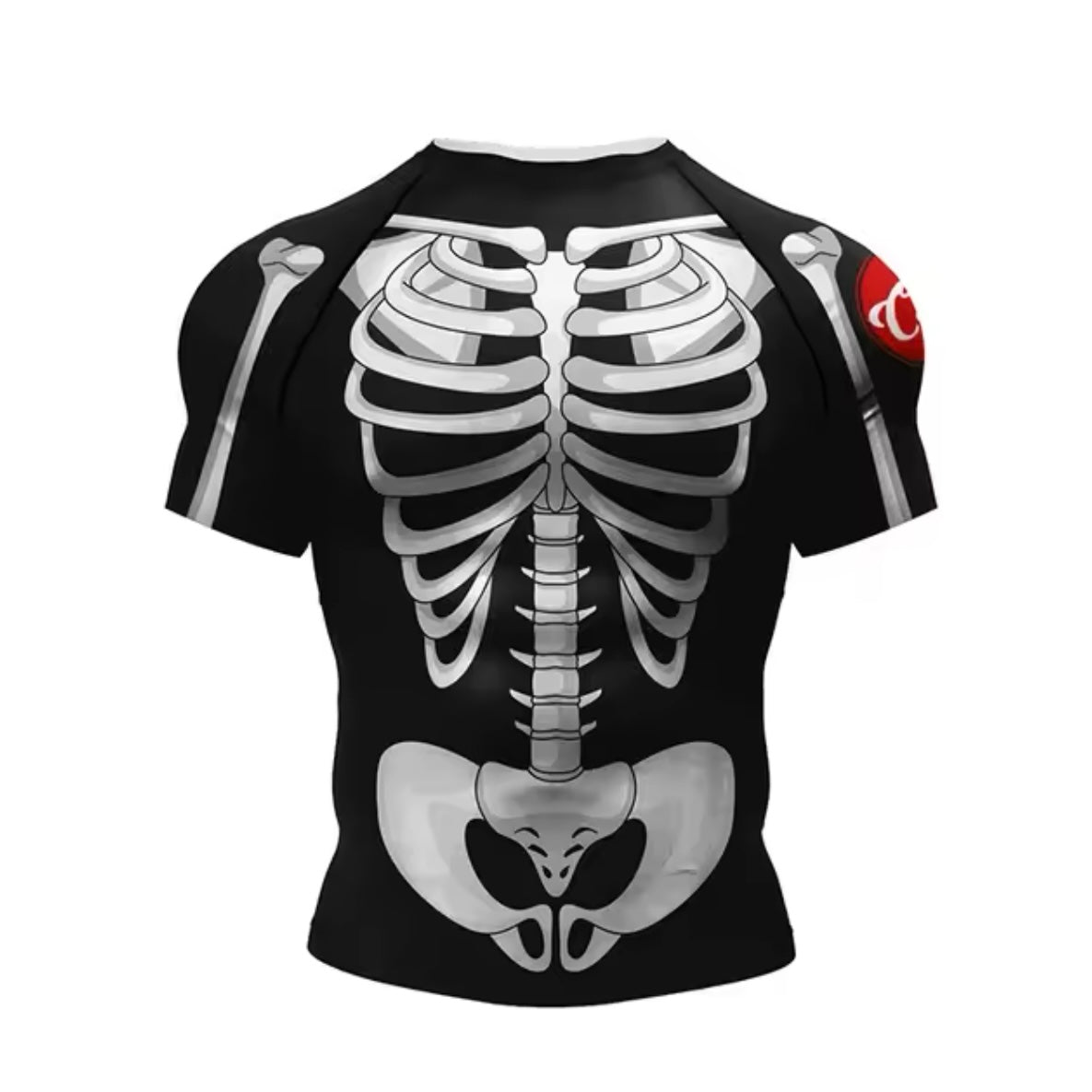 Skeleton Premium BJJ No Gi / MMA Set. Rash Guard, Shorts & Spats