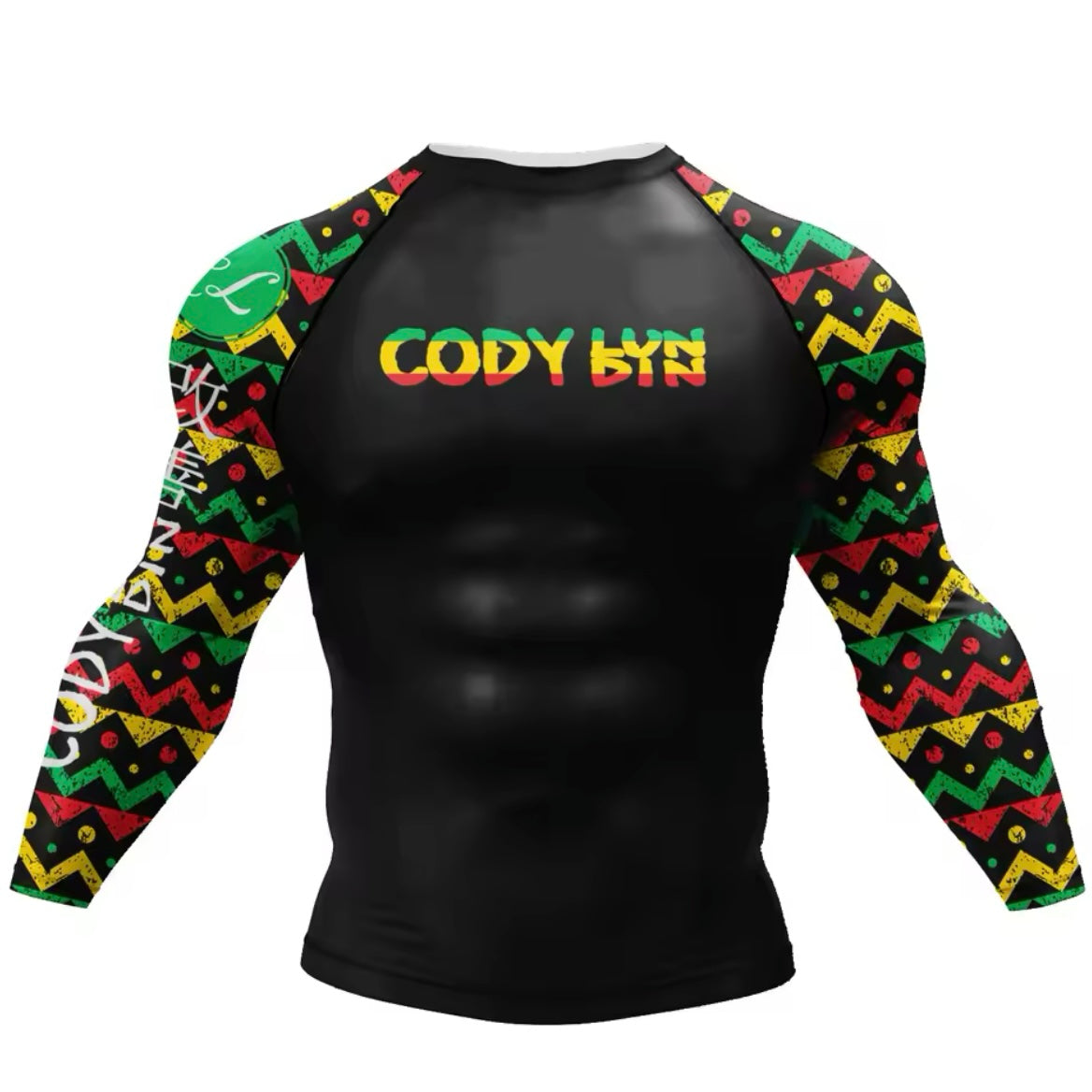 Reggae Premium BJJ No Gi / MMA Set. Rash Guard, Shorts & Spats