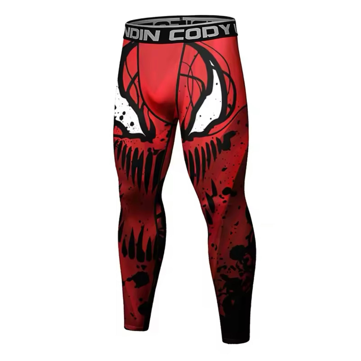 Red Carnage Premium BJJ No Gi / MMA Set. Rash Guard, Shorts & Spats