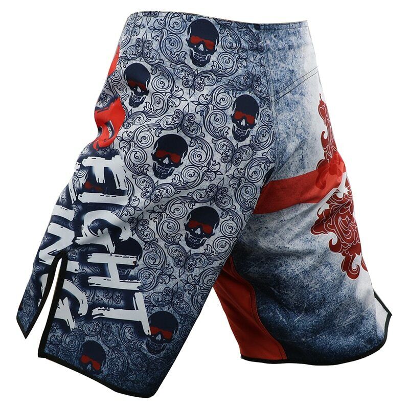 Red Cross Skull Premium MMA Grappling Shorts