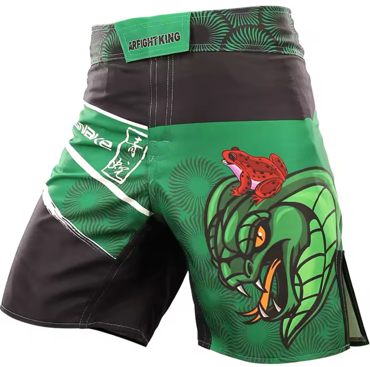 Green Snake Premium MMA Grappling Shorts