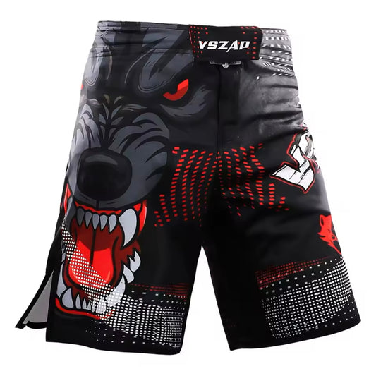 Black Wolf Premium MMA Grappling Shorts