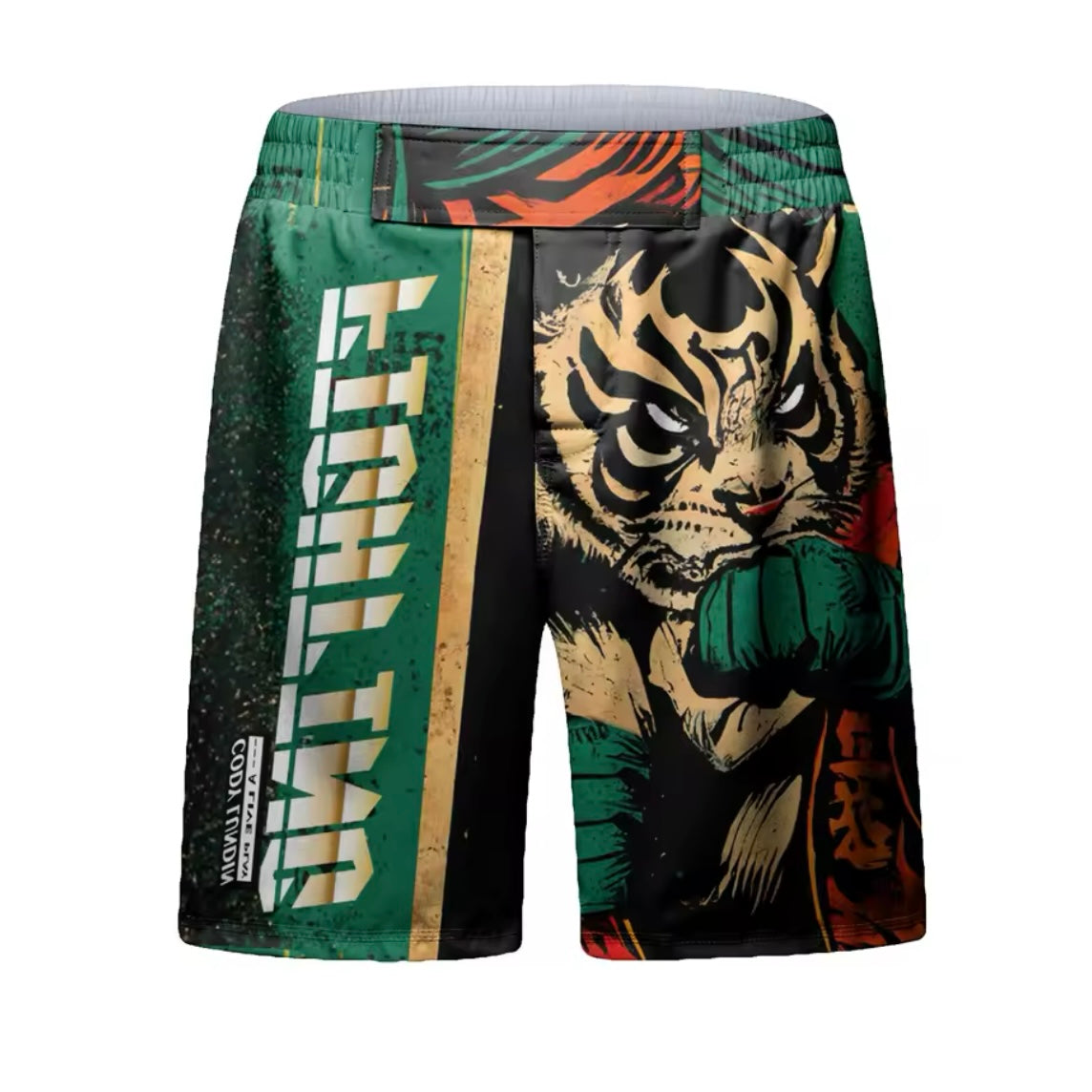 Fighting Tiger Premium BJJ No Gi / MMA Set. Rash Guard, Shorts & Spats