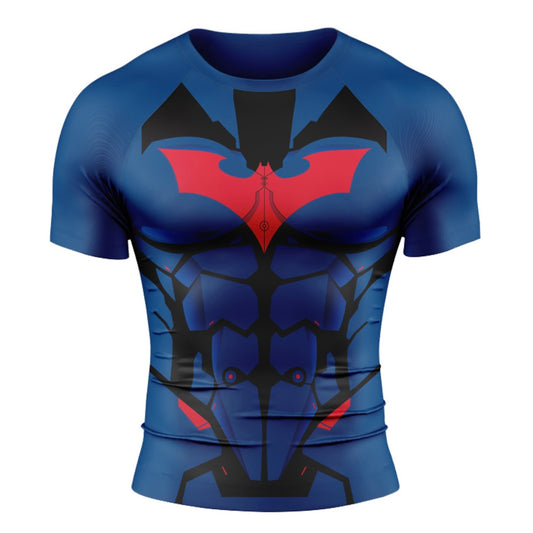 Blue Batman Premium Short Sleeve Rash Guard