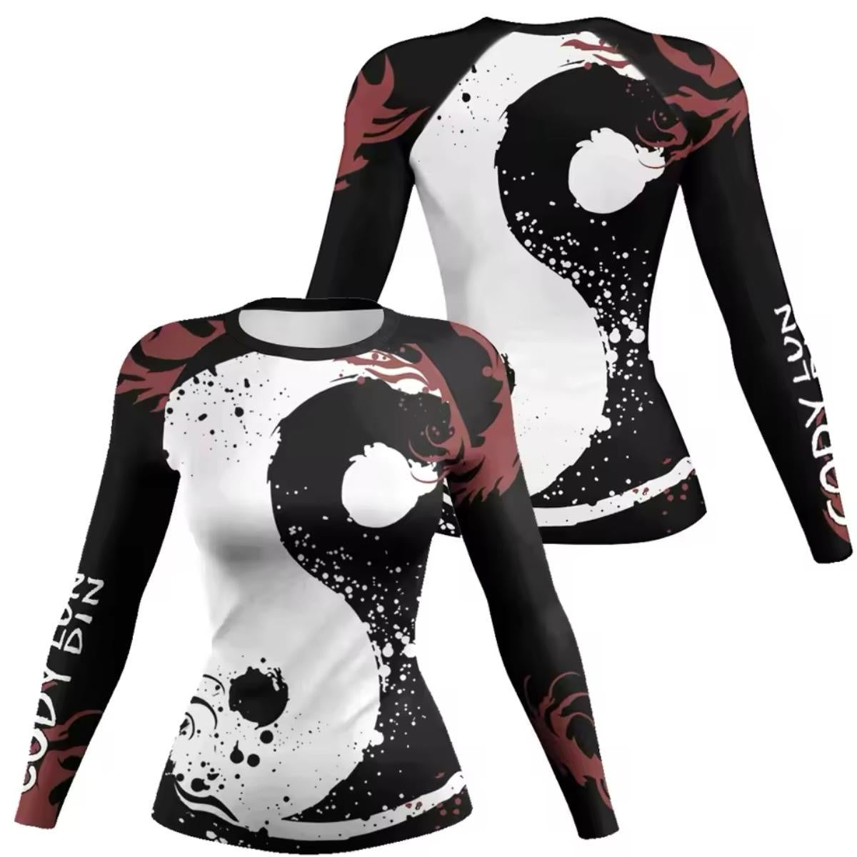 Women’s Yin Yang Premium BJJ / MMA Rash Guard