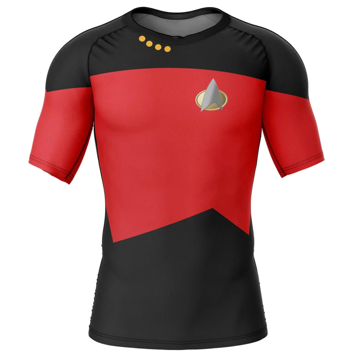 Star Trek The Next Generation Red Premium Rash Guard - LONG OR SHORT SLEEVE