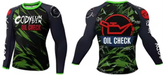 Oil Check Premium BJJ / MMA Rash Guard - LONG & SHORT SLEEVE VARIATIONS
